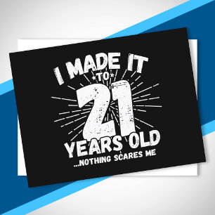 21 Year Old Birthday - Birthday Meme - Funny 21st Postcard