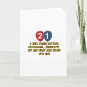21 year old birthday designs card