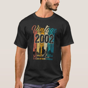 21 Year Old Vintage 2002  21st Birthday party T-Shirt