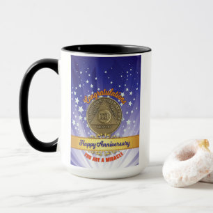 21 Year Sober - You Are a Miracle Custom Name/Year Mug