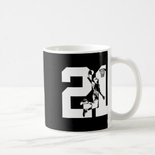 21 Years Number 21 Sketll 21st Birthday Coffee Mug