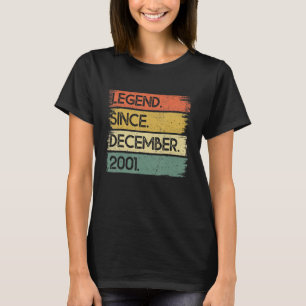 21 Years Old Legend Since December 2001 21st Birth T-Shirt