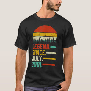 21 Years Old Legend Since July 2001 21th Birthday T-Shirt