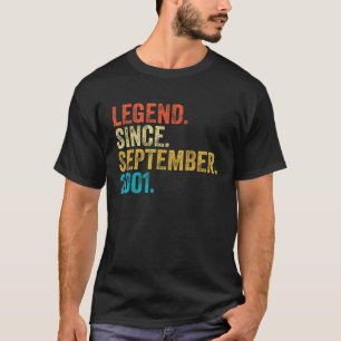 21 Years Old Legend Since September 2001 21st Bir T-Shirt
