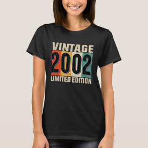 21 Years Old Vintage 2002  21st Birthday T-Shirt