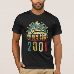 21 Years Old Vintage August 2001 21st Birthday Men T-Shirt