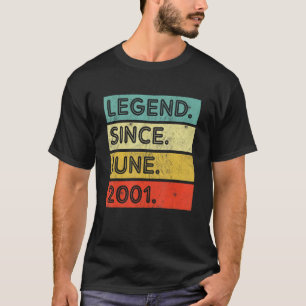 21 Years Old Vintage Legend Since June 2001 21st B T-Shirt