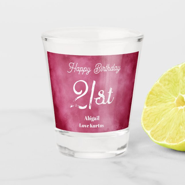 21e Anniversaire Bourgogne Verre Brousset (Devant)