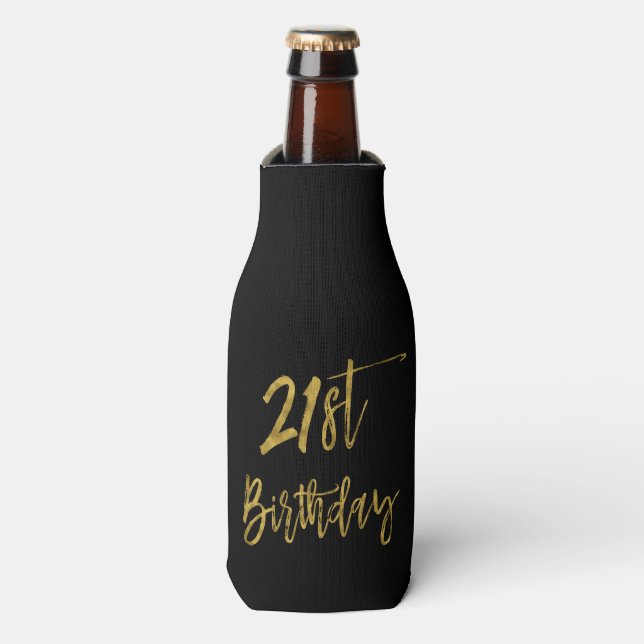 21e anniversaire Gold Foil Anniversaire Glacière b (Bottle Devant)