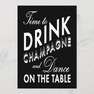 21e anniversaire Invitation à boire du Champagne