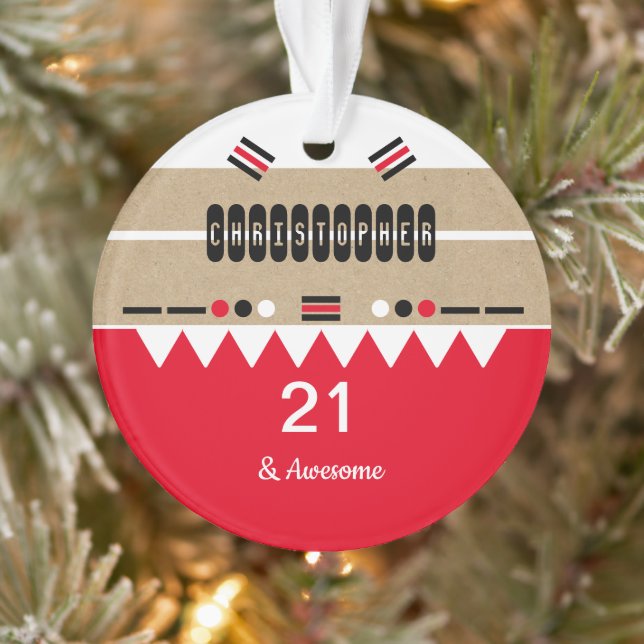 21e anniversaire super rouge et blanc (Arbre)