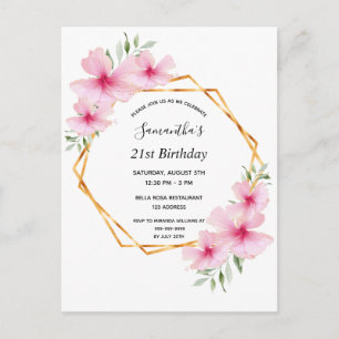 21e anniversaire tropical géométrique invitation r