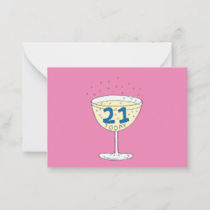 21e carte anniversaire 21 Aujourd'hui