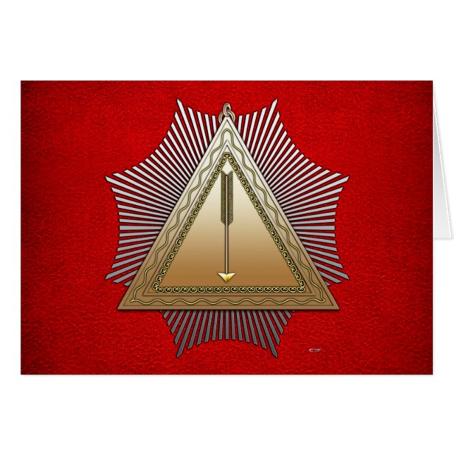 21e degré : Noachite patriarche (Devant horizontal)