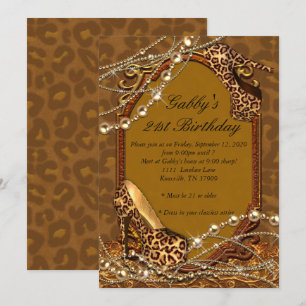 21ème Invitation d'anniversaire, invitation