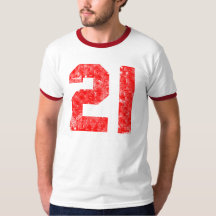 21ème T-shirt de cadeaux d'anniversaire