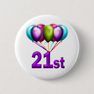21st 2 inch round button