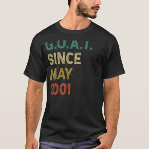21st Birthday 21 Years Old Goat Since May 2001 T-Shirt