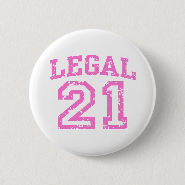 21st Birthday 2 Inch Round Button (Front)