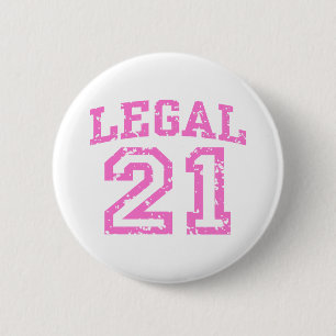 21st Birthday 2 Inch Round Button
