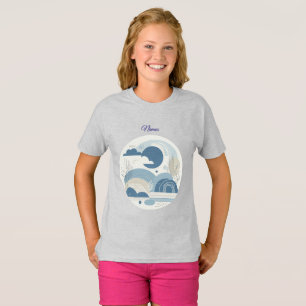 21st Birthday Almond blossom blue-cream T-Shirt