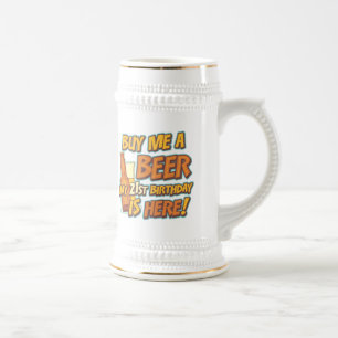 21st Birthday Beer Stein