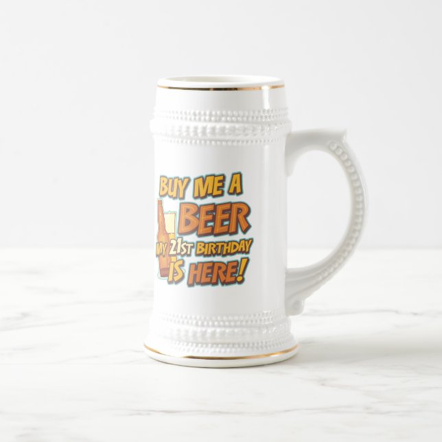 21st Birthday Beer Stein (Right)