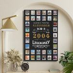 21st Birthday born 2004 Family Photos Collage Faux Canvas Print<br><div class="desc">Give that special someone a gift they will love and cherish forever: a personalized birthday large faux canvas print! Our unique and stylish print includes an array of your favourite photos and includes the name and year of the birthday recipient. Perfect for brightening up any space, this thoughtful and unique...</div>