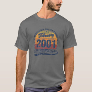 21St Birthday Born February 2001 Absolutely Awesom T-Shirt