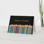 21st Birthday Candles Card Customize<br><div class="desc"></div>