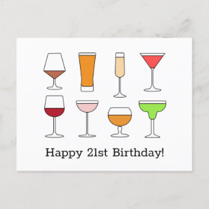 21st Birthday Card