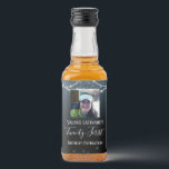 21st Birthday Celebration Ombre Diamond Liquor Bottle Label<br><div class="desc">Girly glitter with fancy script name typography. Elegant diamond and sparkle star confetti border.  Blue to black ombre background. Great for 21st celebrations. All text is adjustable. Small photo.</div>