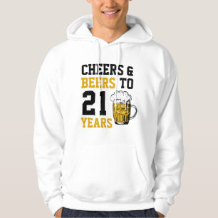 21st Birthday Cheers & Beers to 21 Years Hoodie