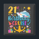 21st Birthday Cruise B-Day Party Square Magnet<br><div class="desc">21st Birthday Cruise B-Day Party Funny design Gift Classic Square Magnet Classic Collection.</div>