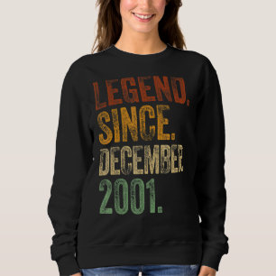 21st Birthday December Born 21 Years Legend Since Sweatshirt