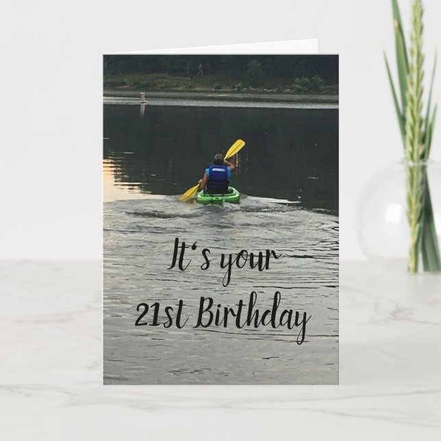 **21st BIRTHDAY** GET OUT-DO WHAT MAKES U HAPPY Card (Front)