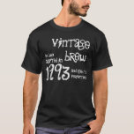 21st Birthday Gift 1993 Vintage Brew Black White T-Shirt<br><div class="desc">Looking for a unique 21st birthday gift?  Here's a fun birthday shirt!  Vintage Brew crafted in 1993 and aged to perfection. 

 

  Click link to see more birthday t-shirts,  mugs,  magnets and more!</div>