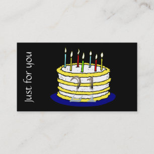 21st Birthday Gift Certificate   Birthday Cake 21