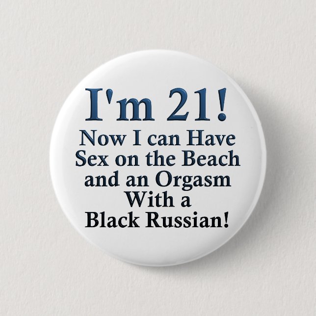21st Birthday Gifts 2 Inch Round Button (Front)