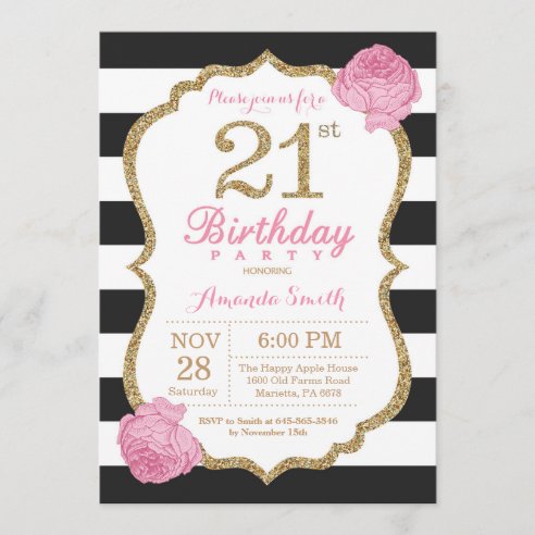 free online 21st birthday invitation templates printable templates - pin on 21st birthday invitations | printable 21st birthday invitation card for girl