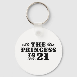 21st Birthday Keychain