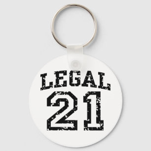 21st Birthday Keychain