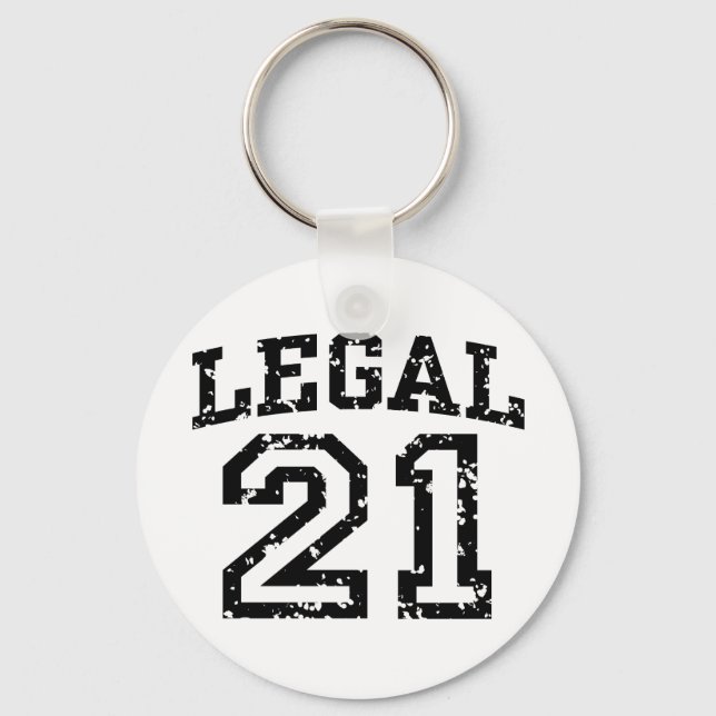 21st Birthday Keychain (Front)