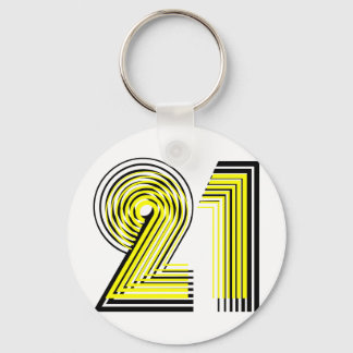 21st Birthday Keychain
