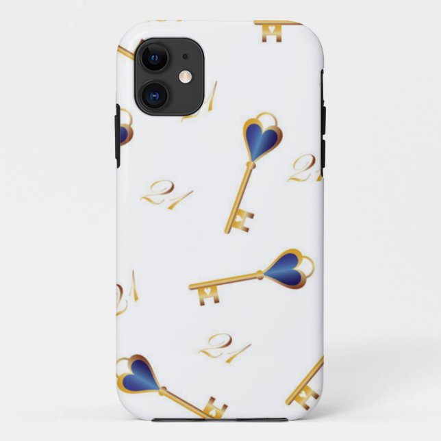 21st Birthday keys Case-Mate iPhone Case (Back)