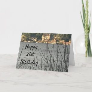 **21st BIRTHDAY**  **LAKE LIVING BIRTHDAY CARD** Card