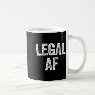 21st Birthday Legal Af Long Sleeve Coffee Mug