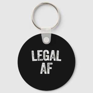 21st Birthday Legal Af Long Sleeve Keychain