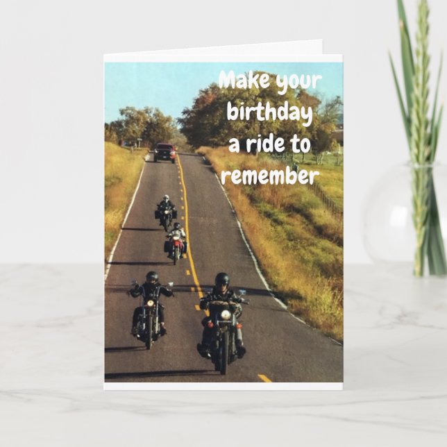 **21st BIRTHDAY** MAKE IT THE RIDE OF YOUR LIFE Card (Front)