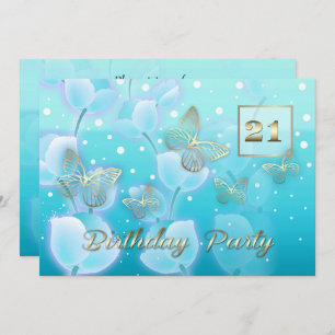 21st Birthday Party Custom Invitations